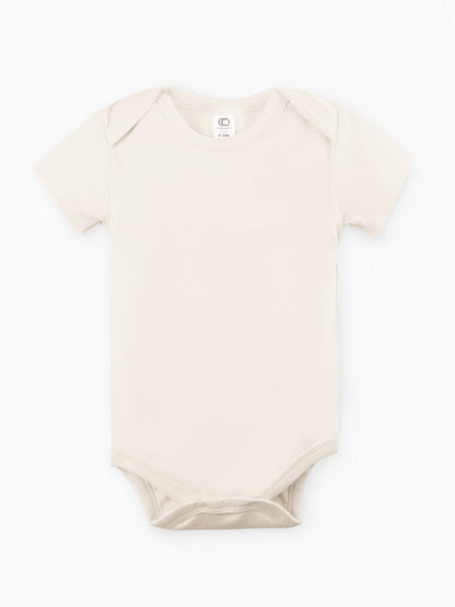 Classic Short Sleeve Bodysuit - Natural