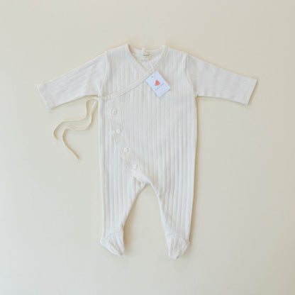 Jeje Pointelle Onesie - White