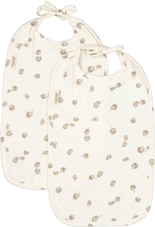2 pack long fabric bibs - forest friends - MarMar Copenhagen - 