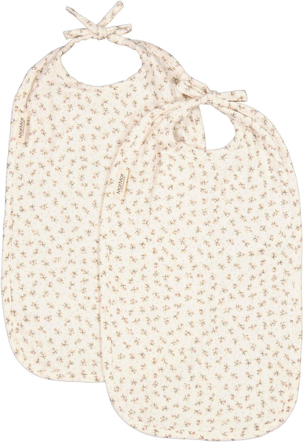 2 pack long fabric bibs - petites fleurs - MarMar Copenhagen - Bib