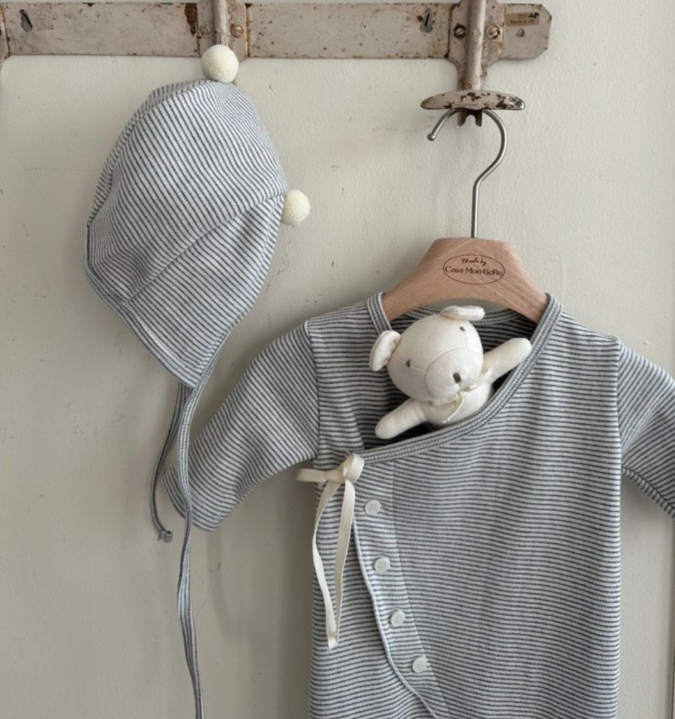 Cozy Body Suit Bonnet Set