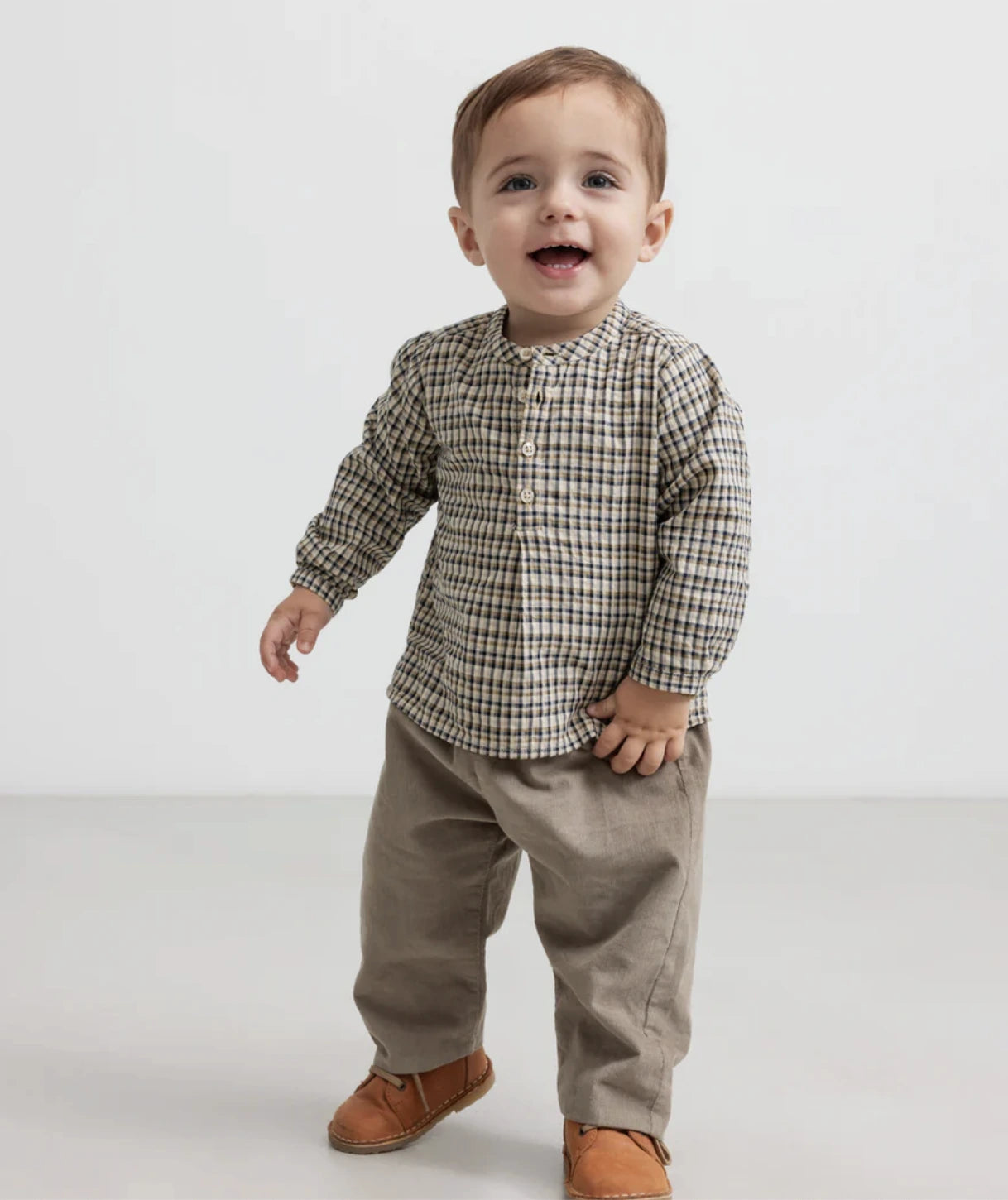 marmar copenhagen button down - checkered longsleeve 'totoro'