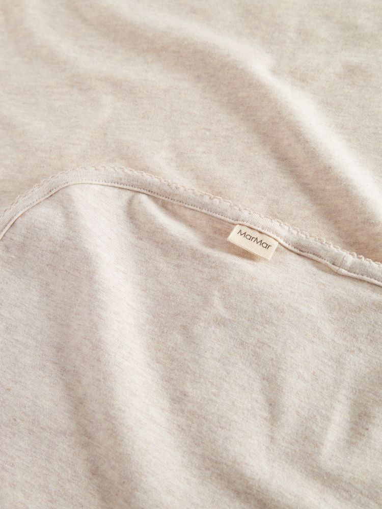 baby blanket - soft beige 'alida' w. picot stitches - marmar copenhagen - MarMar Copenhagen - Blanket