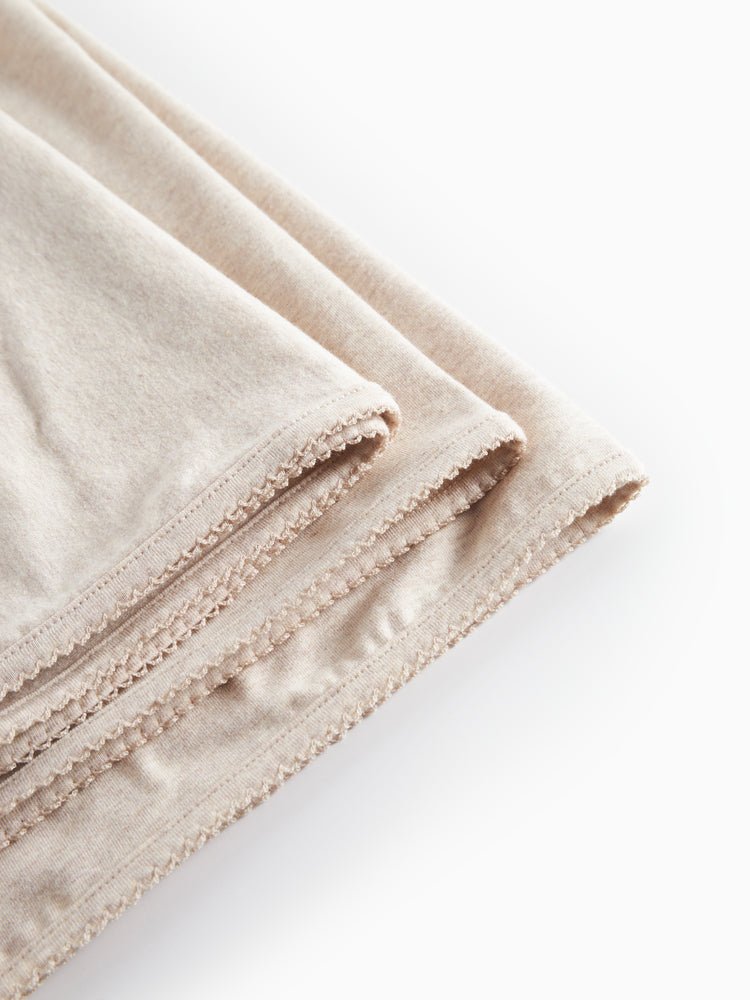 baby blanket - soft beige 'alida' w. picot stitches - marmar copenhagen - MarMar Copenhagen - Blanket