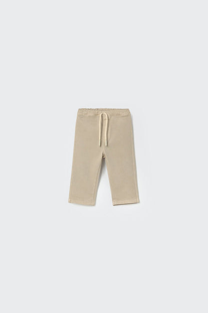 baby cotton peach twill pants - stone 'borneo' - cozmo - My Little Cozmo - 