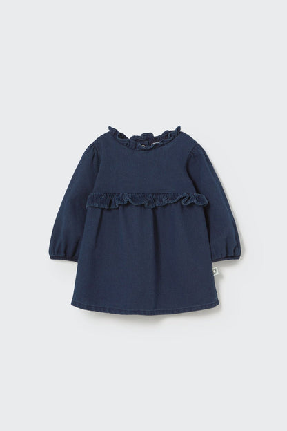baby dobby denim dress - 'praia ' - cozmo - My Little Cozmo - 