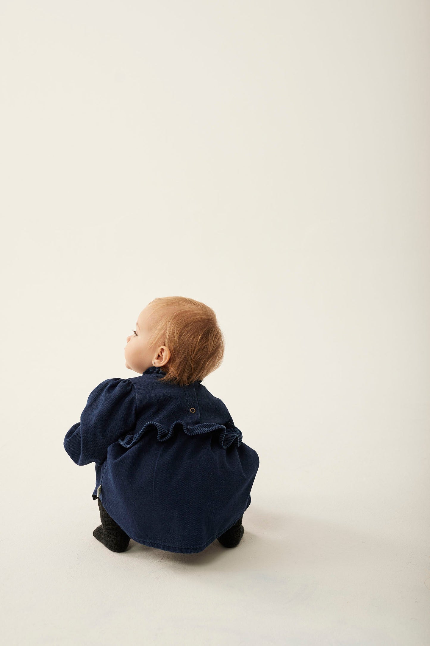 baby dobby denim dress - 'praia ' - cozmo - My Little Cozmo - 