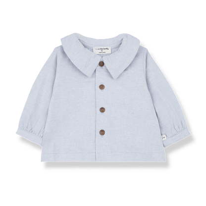 baby light blue collared blouse - 'nadia' by +1 in the family - +1 in the family - Top