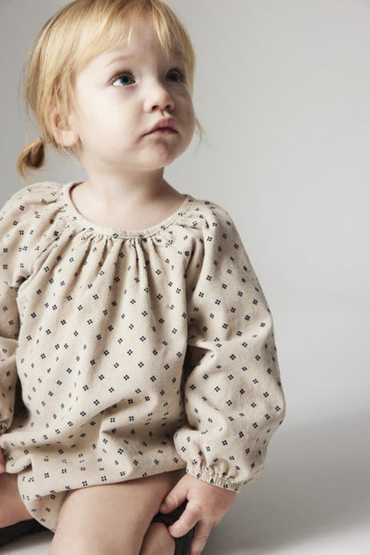 cozmo bodysuit - beige corduroy 'freeda' - My Little Cozmo - Bodysuit