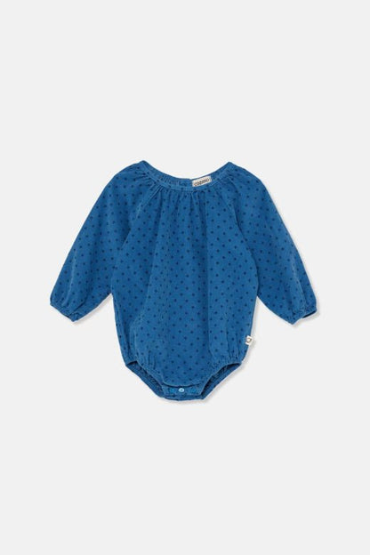 cozmo bodysuit - royal blue corduroy 'freeda' - My Little Cozmo - Bodysuit