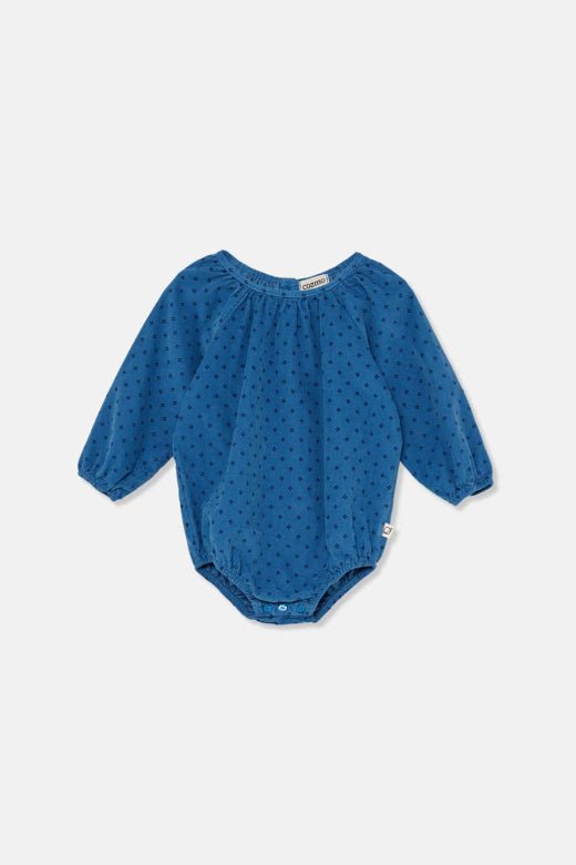 cozmo bodysuit - royal blue corduroy 'freeda' - My Little Cozmo - Bodysuit