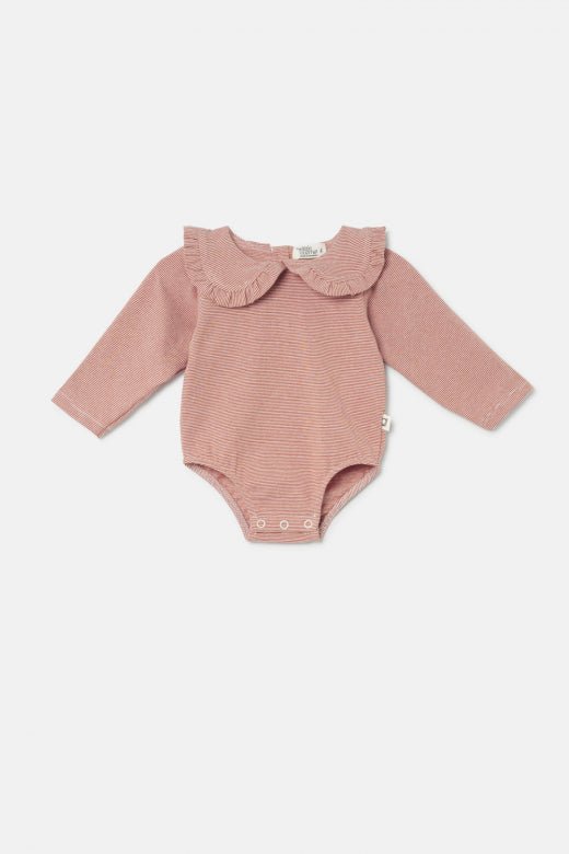 cozmo bodysuit - striped brown jersey 'sweet' - My Little Cozmo - Bodysuit