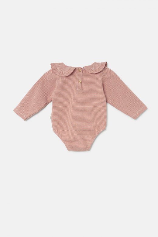 cozmo bodysuit - striped brown jersey 'sweet' - My Little Cozmo - Bodysuit