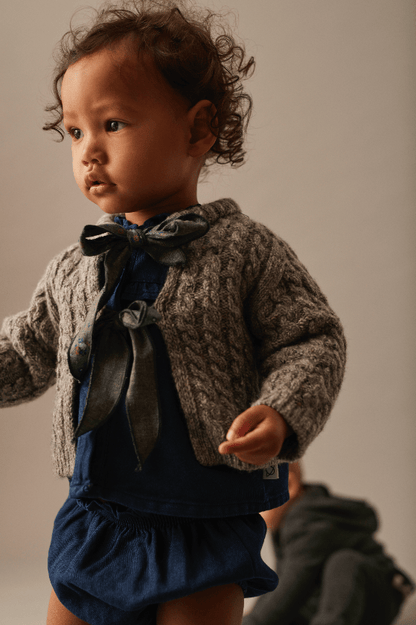 cozmo cardigan - red cable knit 'martinique' - My Little Cozmo - Cardigan
