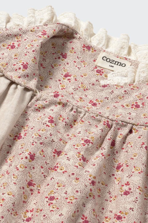 cozmo dress - melange floral flannel 'berna' - My Little Cozmo - Dress