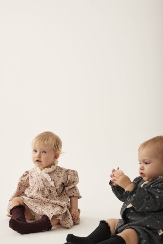 cozmo dress - melange floral flannel 'berna' - My Little Cozmo - Dress