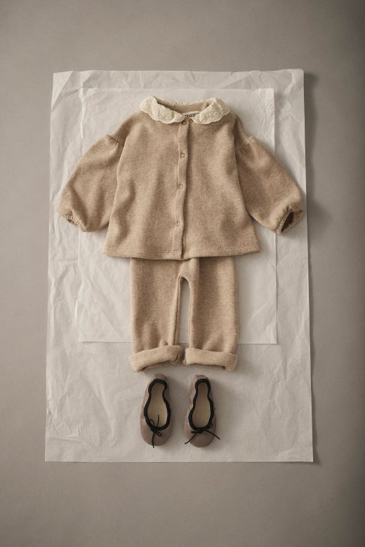 cozmo knit baby cardigan - beige 'venecia' - My Little Cozmo - Cardigan