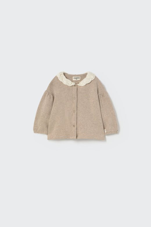 cozmo knit baby cardigan - beige 'venecia' - My Little Cozmo - Cardigan