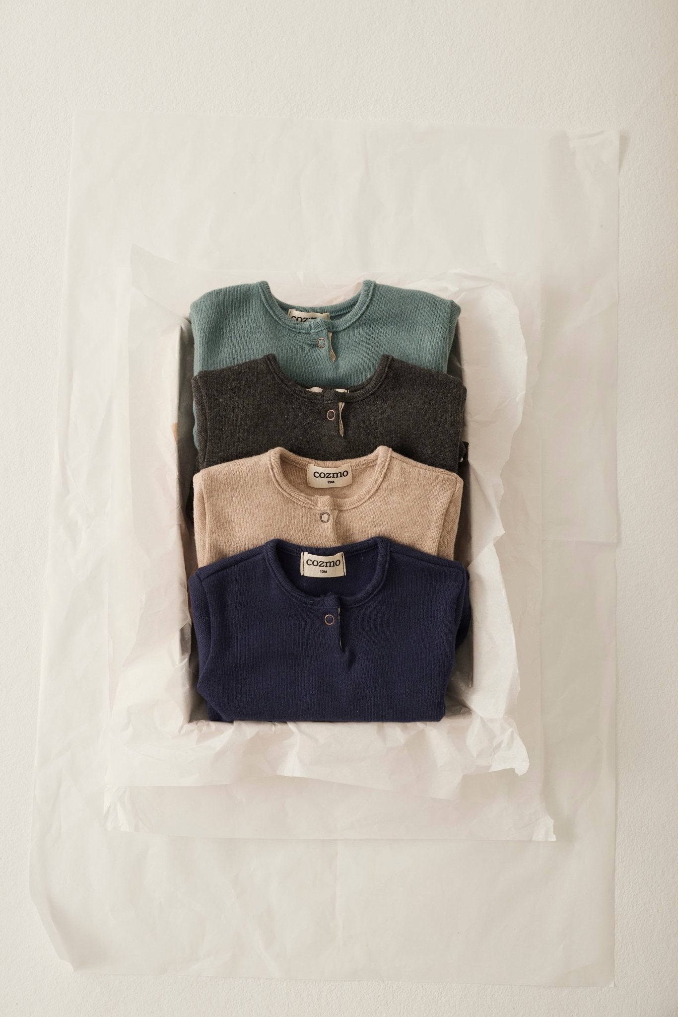 cozmo longsleeve - artic blue cotton knit 'remo' - My Little Cozmo - Long - sleeve