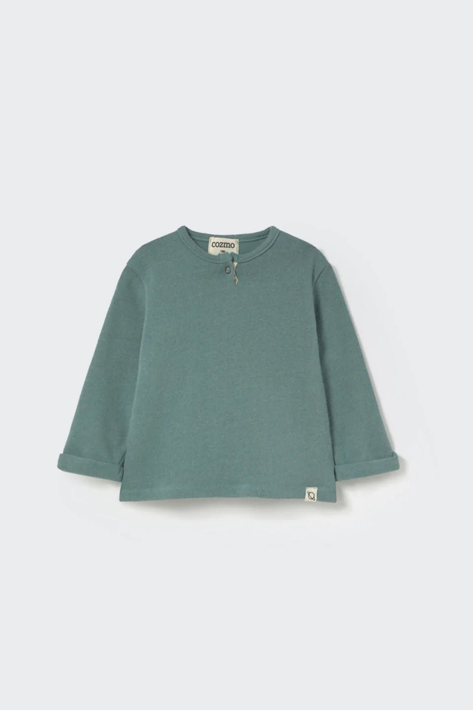 cozmo longsleeve - artic blue cotton knit 'remo' - My Little Cozmo - Long - sleeve