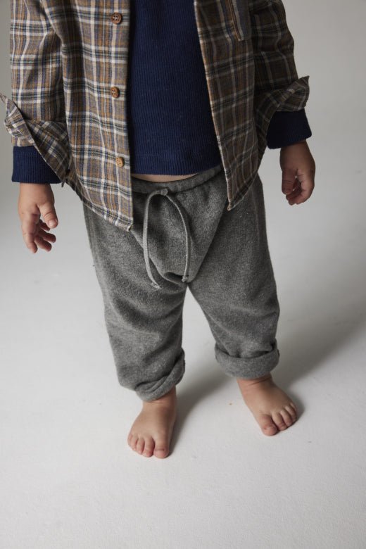 cozmo pants - grey soft knit 'zack' - My Little Cozmo - Pant
