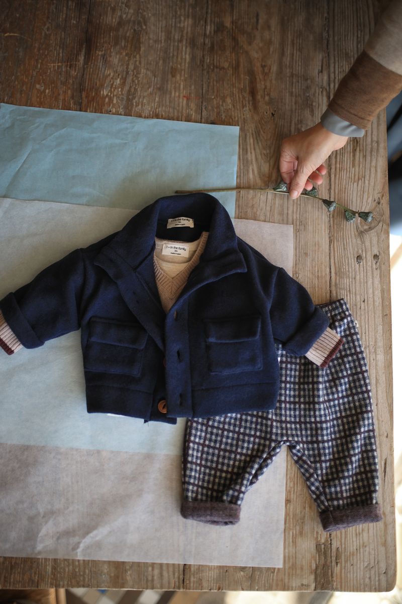 dark blue button down jacket - 'thor' by +1 in the family - +1 in the family - Sweater + Jacket