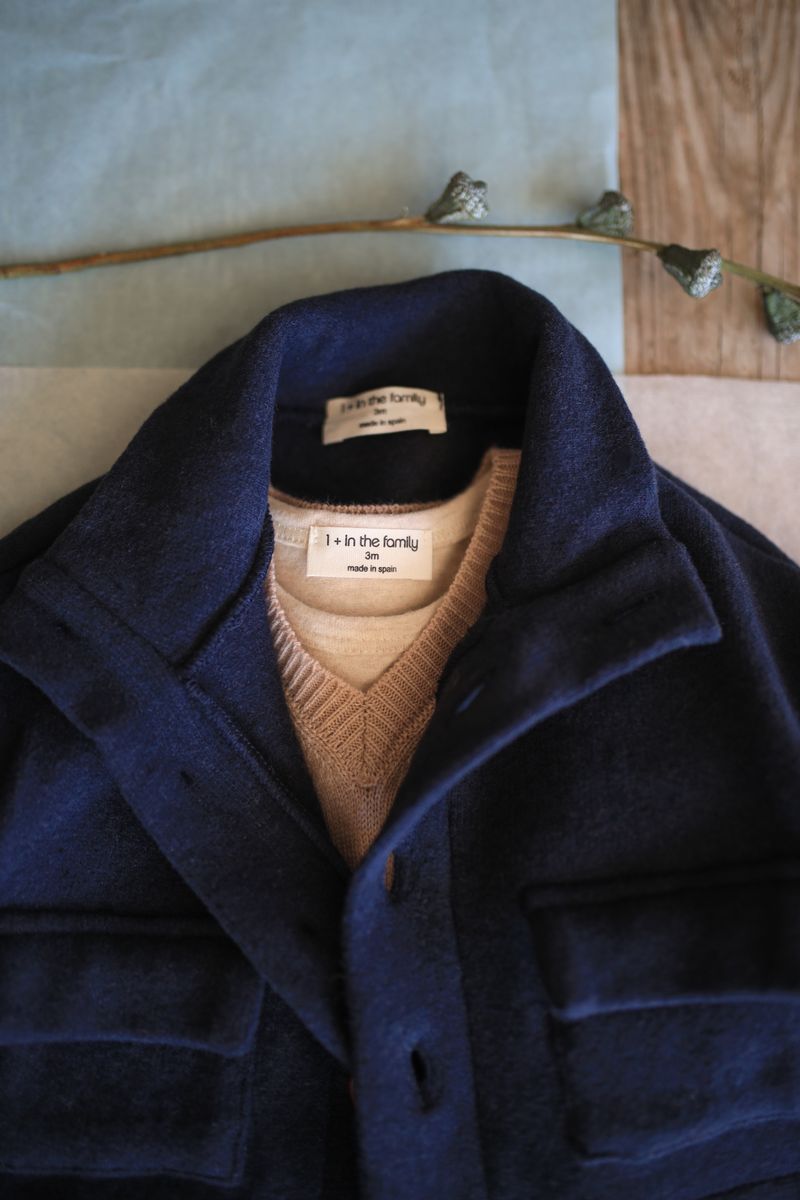 dark blue button down jacket - 'thor' by +1 in the family - +1 in the family - Sweater + Jacket