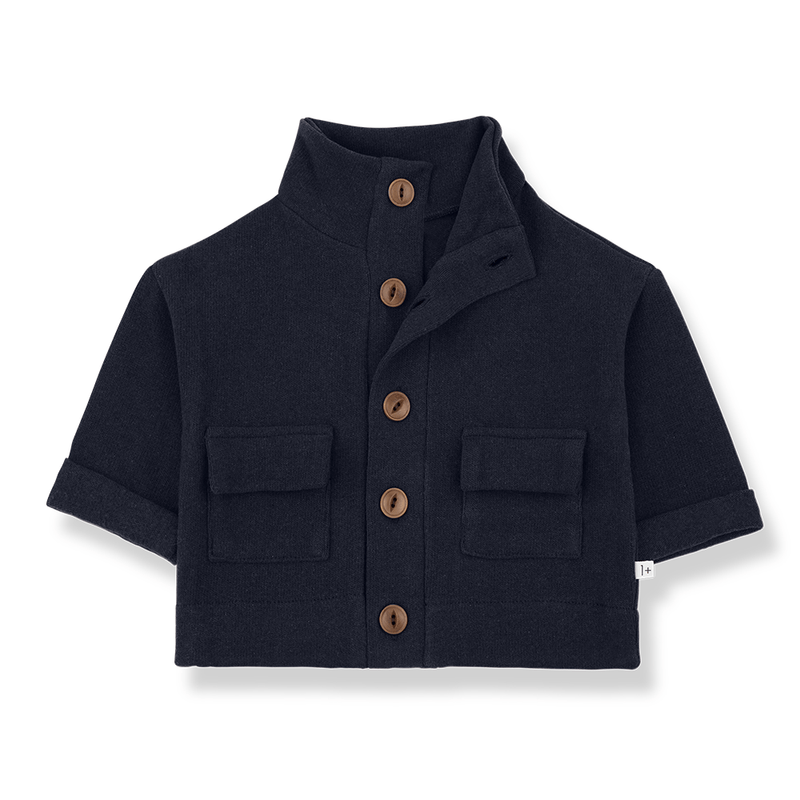 dark blue button down jacket - 'thor' by +1 in the family - +1 in the family - Sweater + Jacket