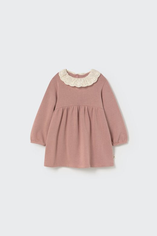 knit long sleeve dress - brushed pink 'florida' - cozmo - My Little Cozmo - Dress