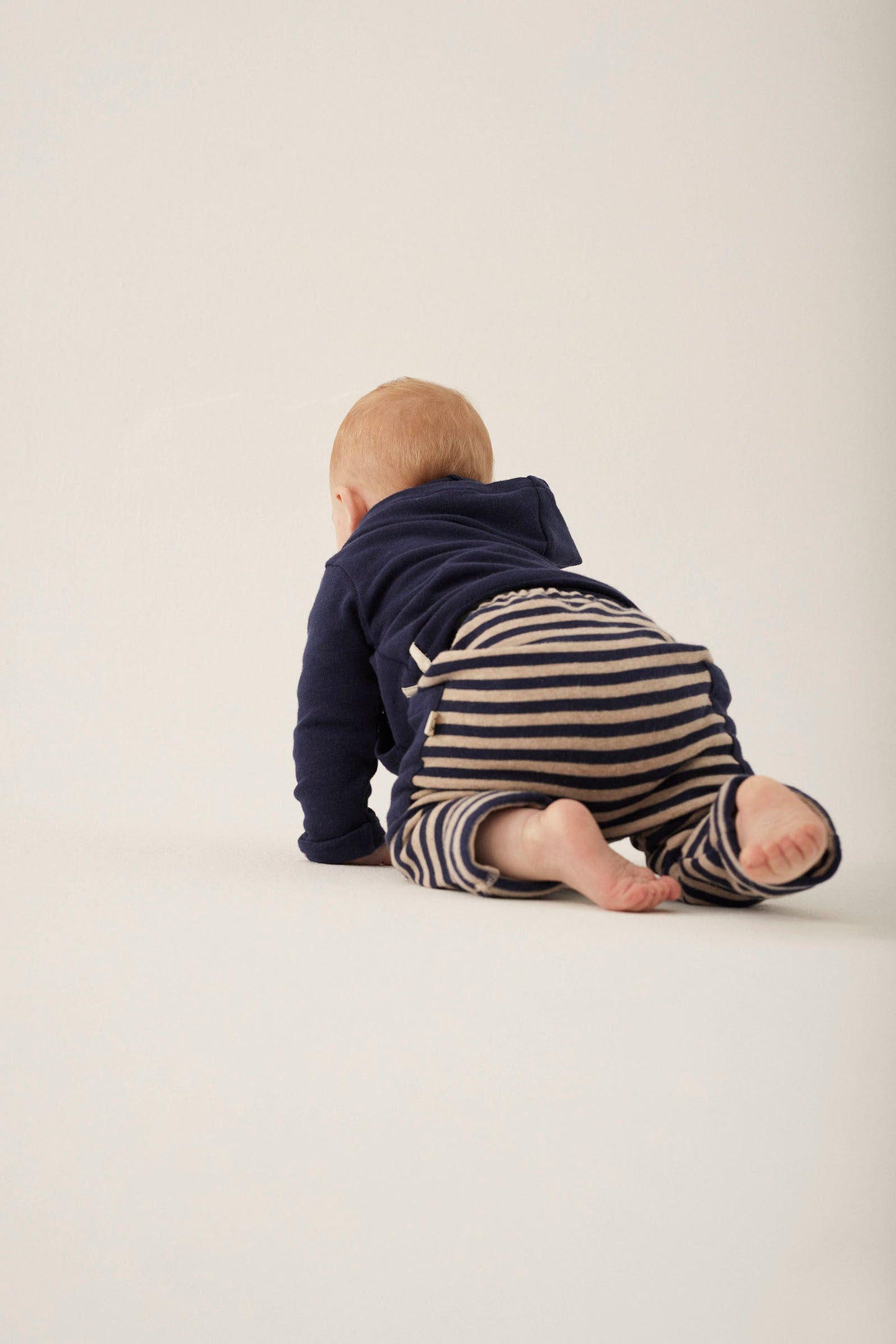 knit striped pants - navy 'nilo' - cozmo - My Little Cozmo - pants