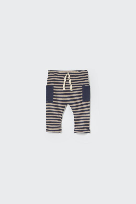 knit striped pants - navy 'nilo' - cozmo - My Little Cozmo - pants