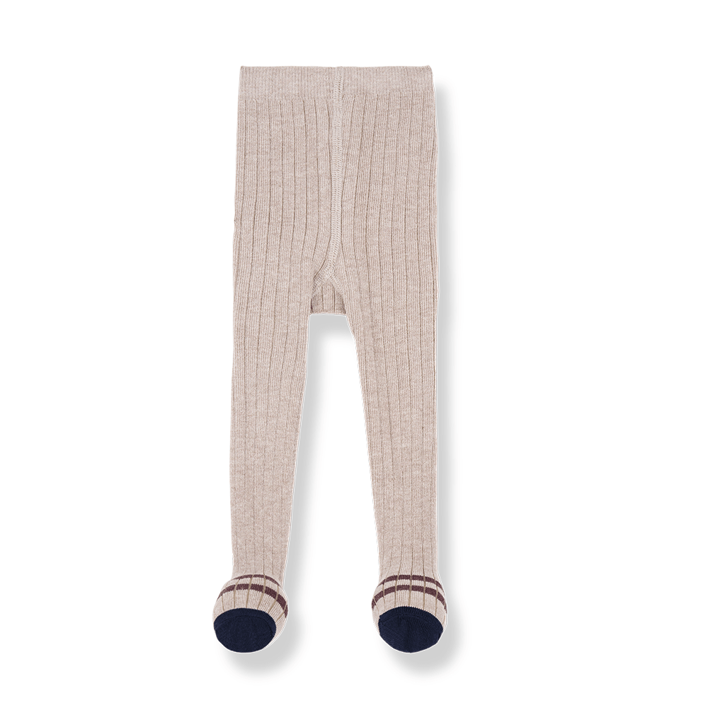 light beige ribbed tights - 'sally' by +1 in the family - +1 in the family - Tights