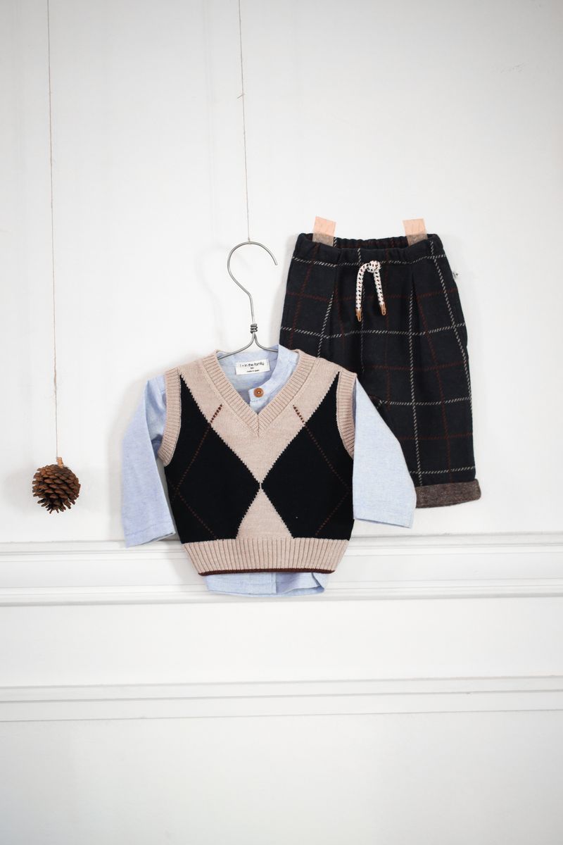 light blue longsleeve mao button down - 'marius' by +1 in the family - +1 in the family - Top