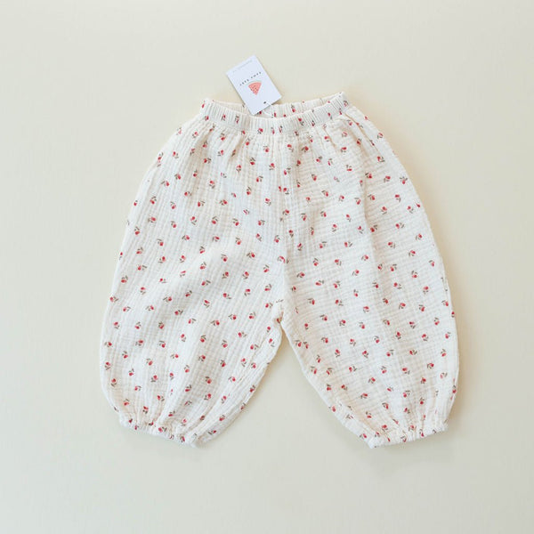 long bloomer pants - red cherry "sausage" - Party Bebe - 