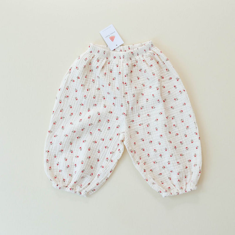 long bloomer pants - red cherry "sausage" - Party Bebe - 