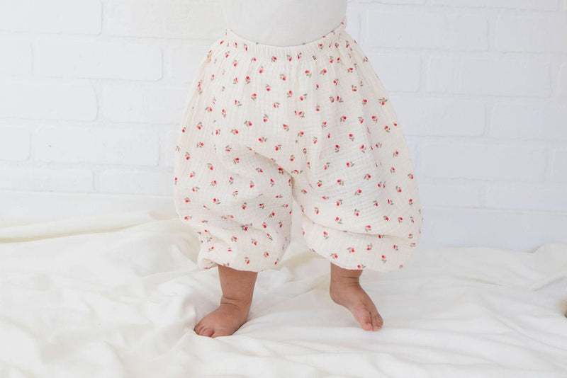 long bloomer pants - red cherry "sausage" - Party Bebe - 