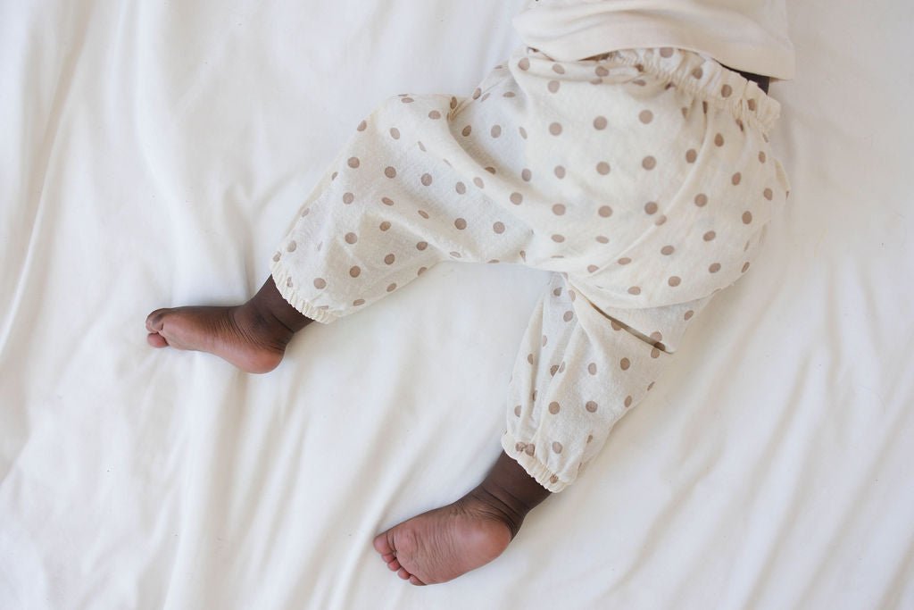 long pants - black & white plaid "bongbong" - Aosta - Bottoms