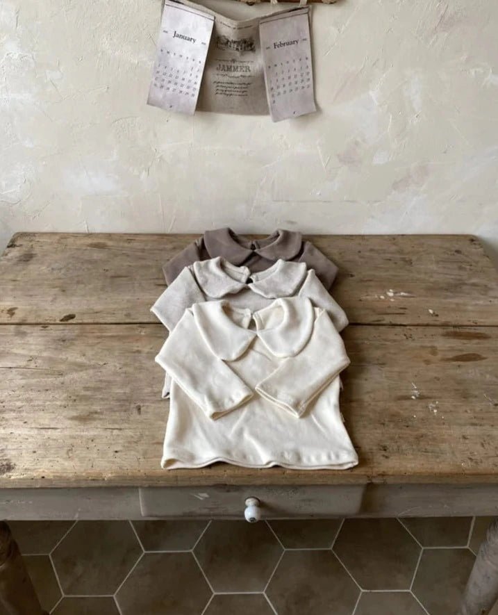 long sleeve - circle collar tee - Aosta - 