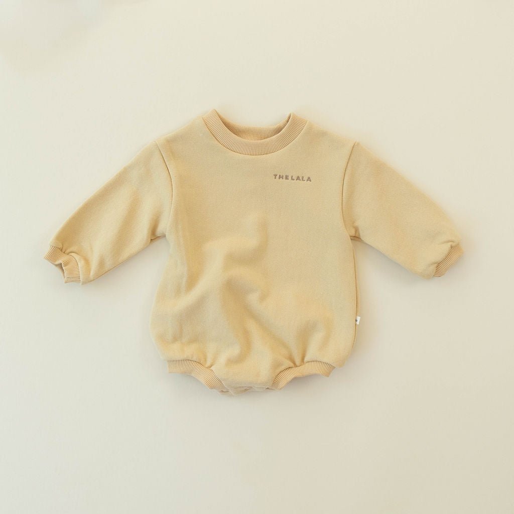 longsleeve round collar bodysuit - yellow "day" - The Lala - One - piece