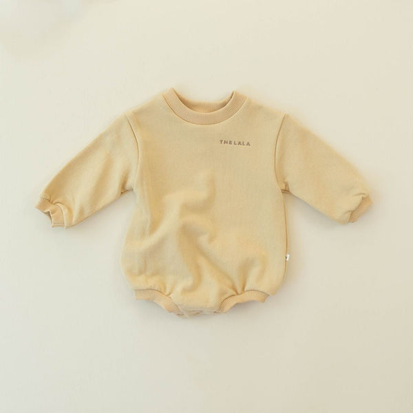 longsleeve round collar bodysuit - yellow "day" - The Lala - One - piece