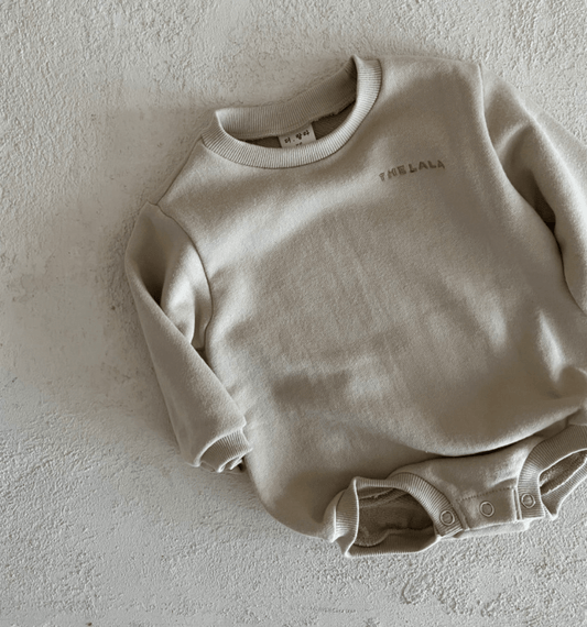 longsleeve rounded collar bodysuit - day biege - The Lala - 