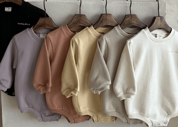 longsleeve rounded collar bodysuit - day biege - The Lala - 
