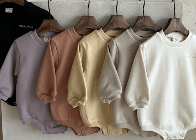 longsleeve rounded collar bodysuit - day biege - The Lala - 