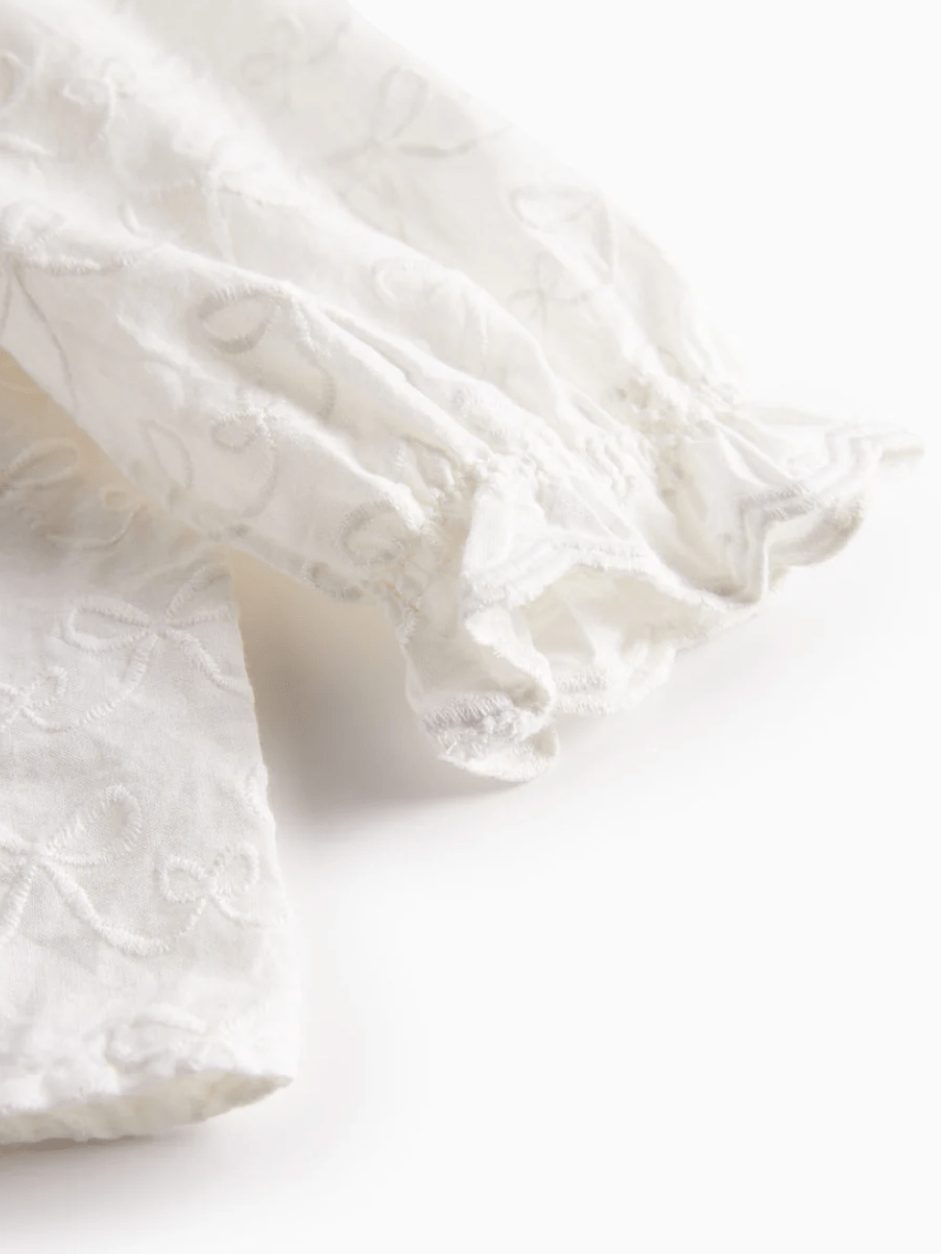 marmar copenhagen baby girl blouse - white bows 'tonello' - MarMar Copenhagen - Blouse