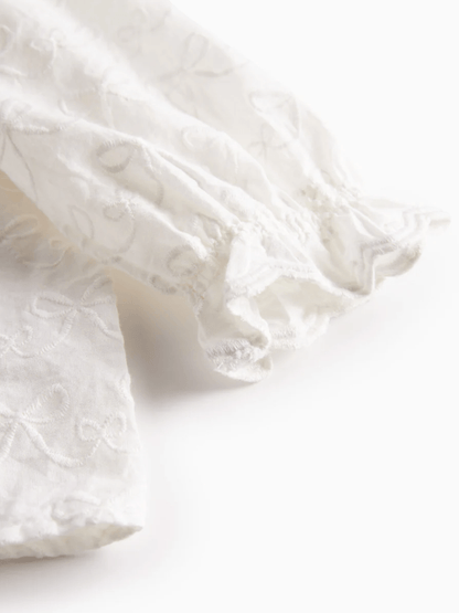 marmar copenhagen baby girl blouse - white bows 'tonello' - MarMar Copenhagen - Blouse