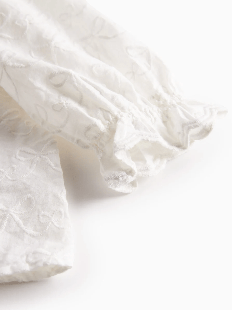 marmar copenhagen baby girl blouse - white bows 'tonello' - MarMar Copenhagen - Blouse