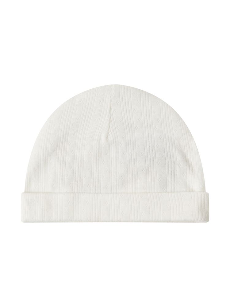 marmar copenhagen beanie - gentle white pointelle 'aiko' - MarMar Copenhagen - Beanie