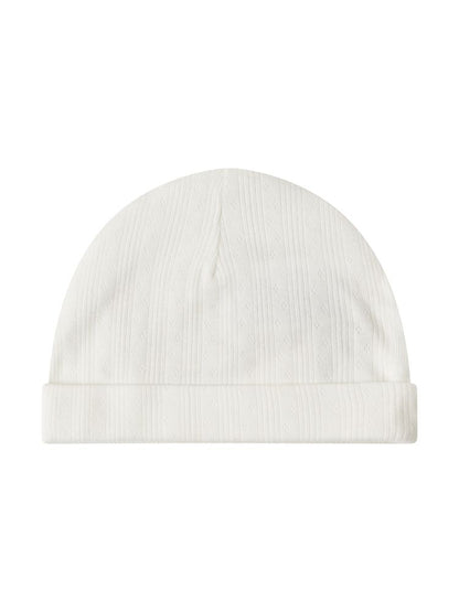 marmar copenhagen beanie - gentle white pointelle 'aiko' - MarMar Copenhagen - Beanie