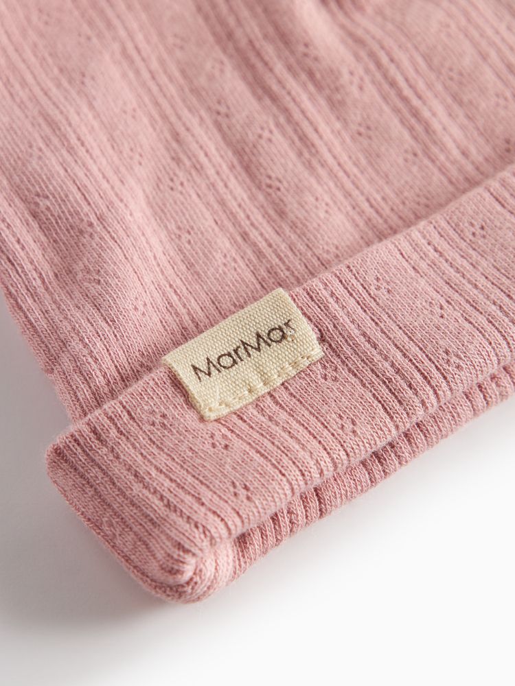 marmar copenhagen beanie - rose pointelle 'aiko' - MarMar Copenhagen - Beanie