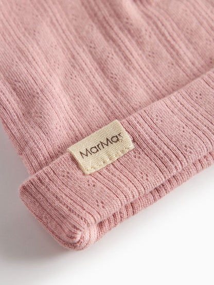 marmar copenhagen beanie - rose pointelle 'aiko' - MarMar Copenhagen - Beanie